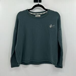 Madewell MWL Loungewear Crewneck Sweatshirt - Teal - XS